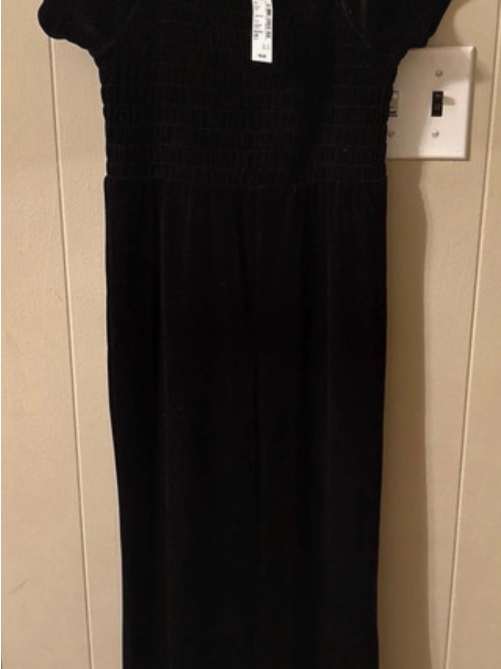 The Children's Place Black Velvet One-Piece Bodysuit